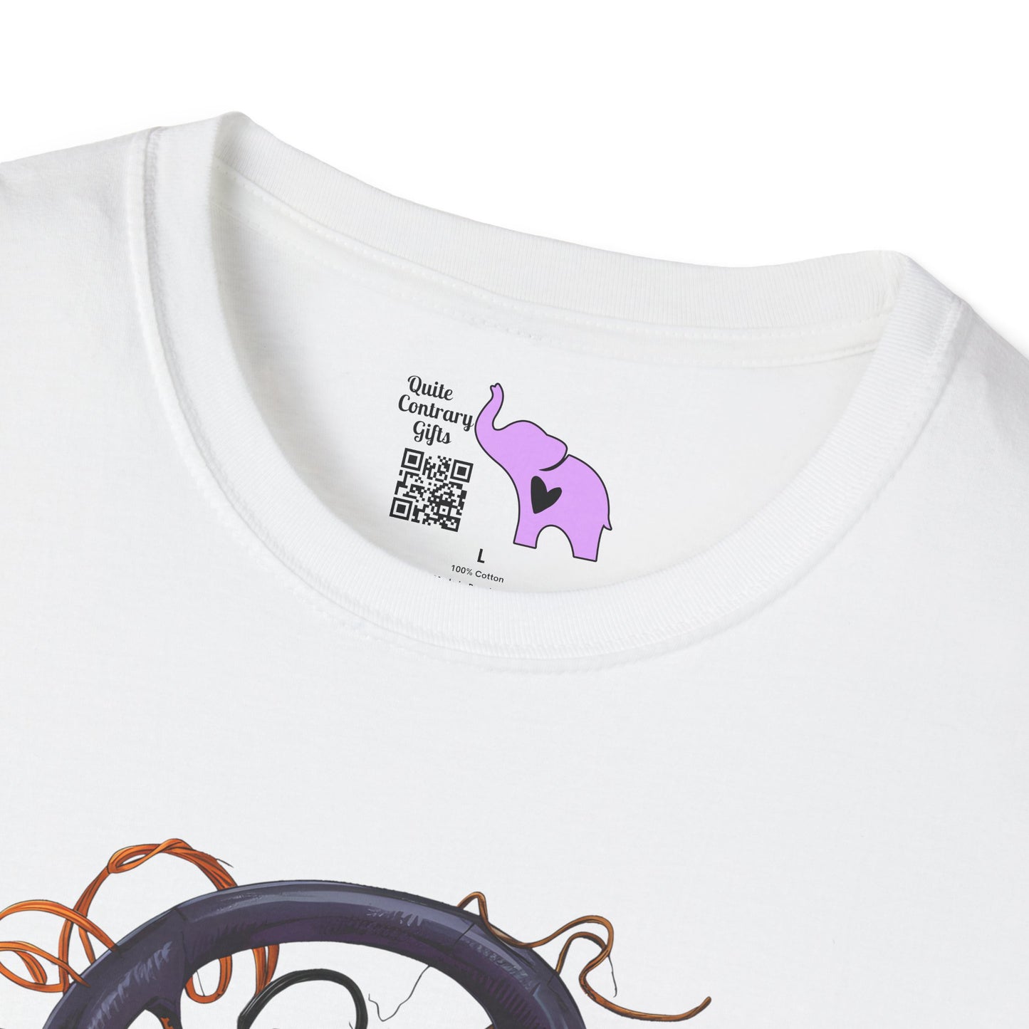 Spooky Pumpkin Yarn Basket Adult T-shirt