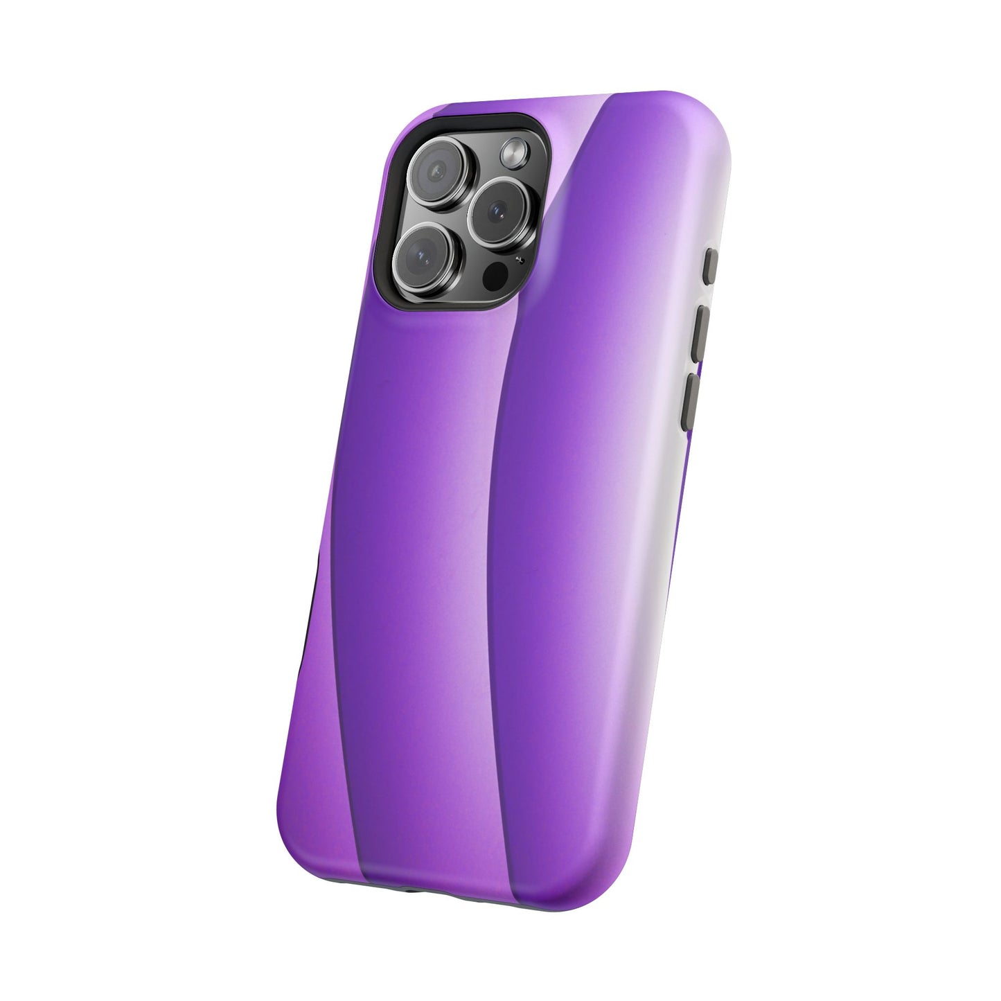 Purple Gradient Stripes MagSafe® Compatible Tough Case for iPhone