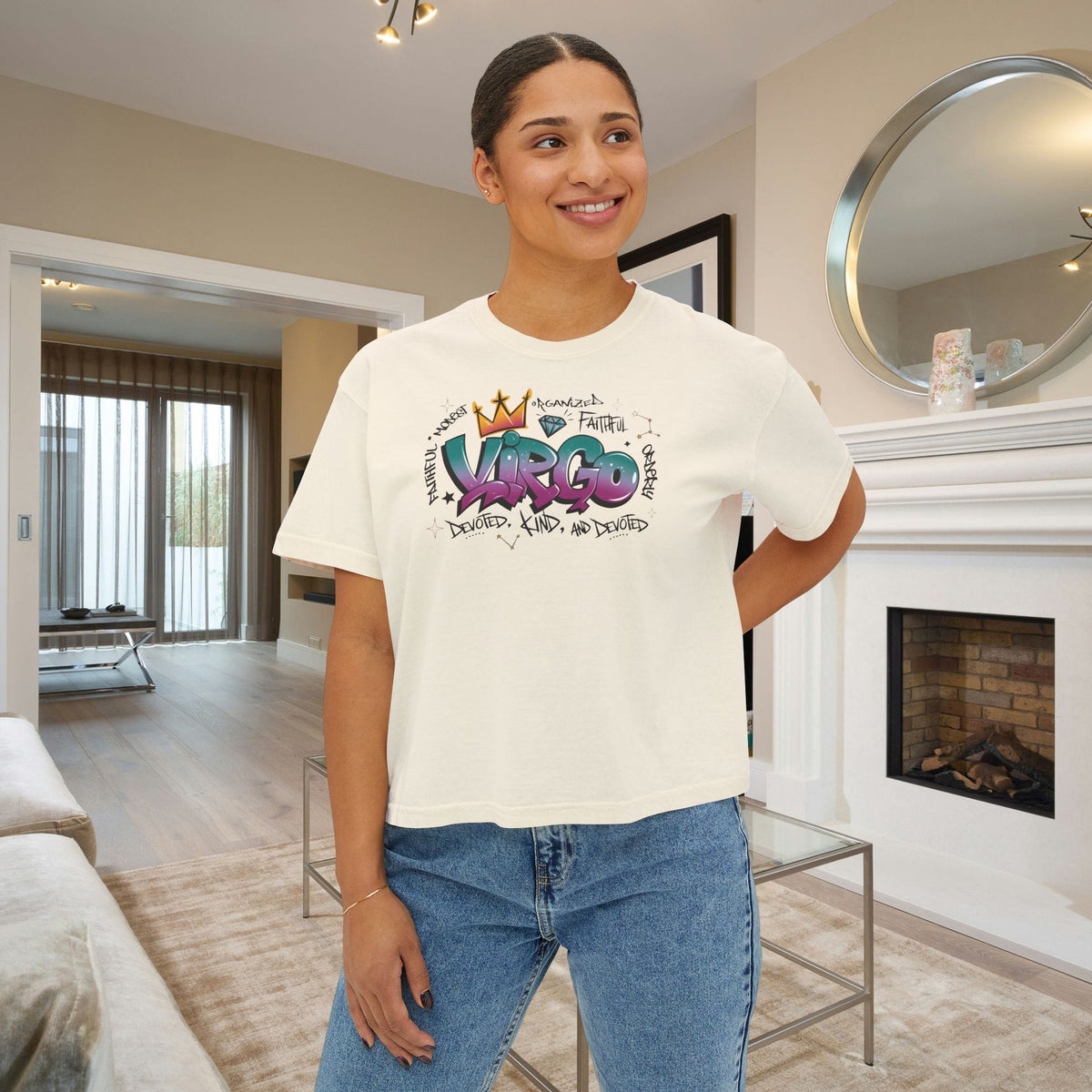 Virgo Street Art Women's Boxy Tee