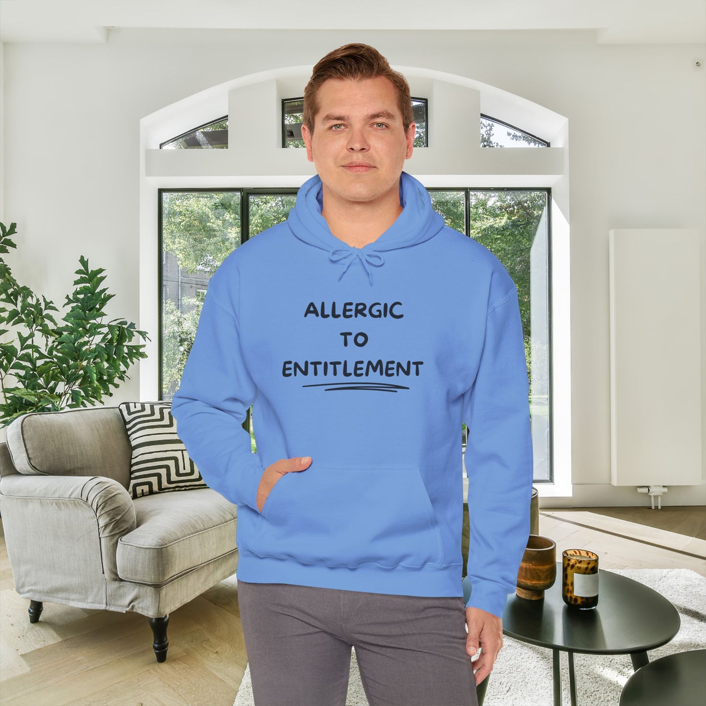 Allergic To Entitlement Heavy Blend™ Hooded Sweatshirt