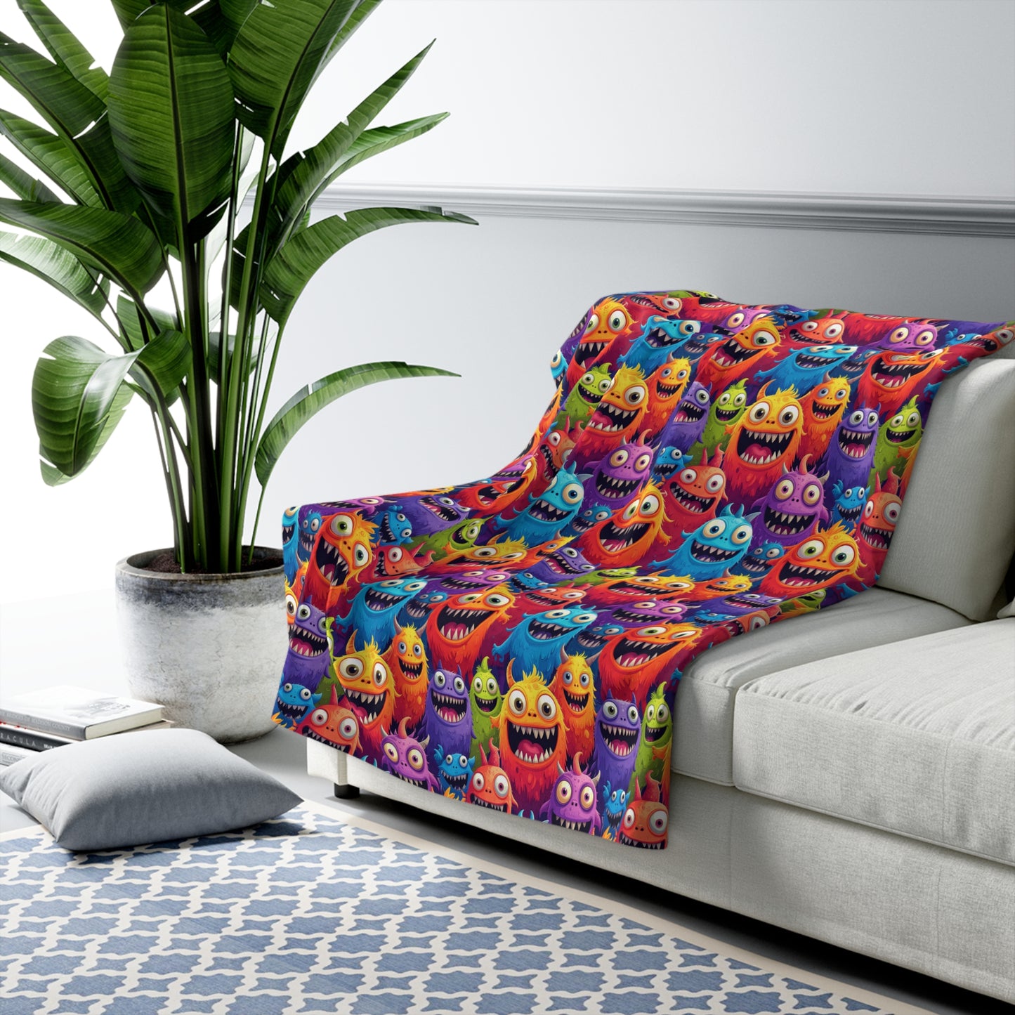 Happy Little Monsters Duvet Bedding Set