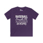 Baseball Is My Favorite Season Youth Softstyle Tee