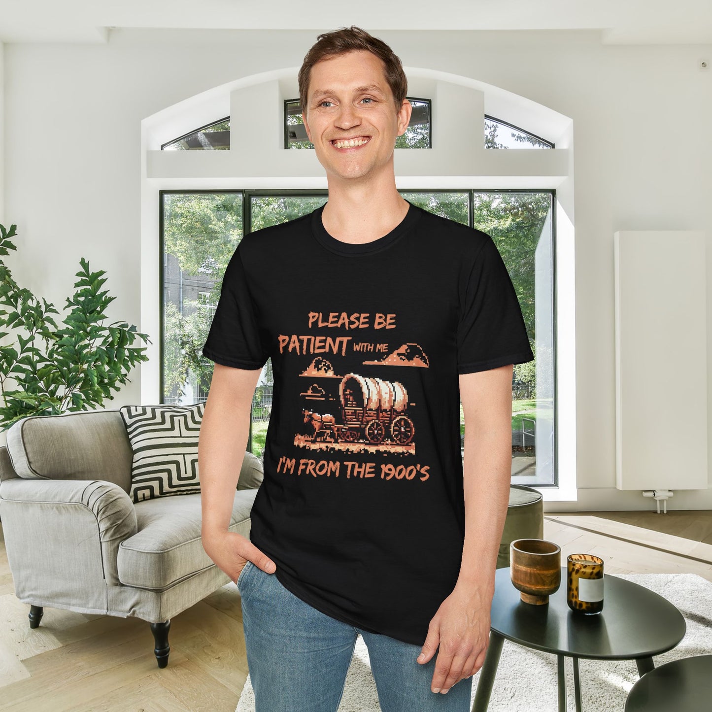 Please Be Patient With Me I'm From The 1900's (Western) Adult T-shirt