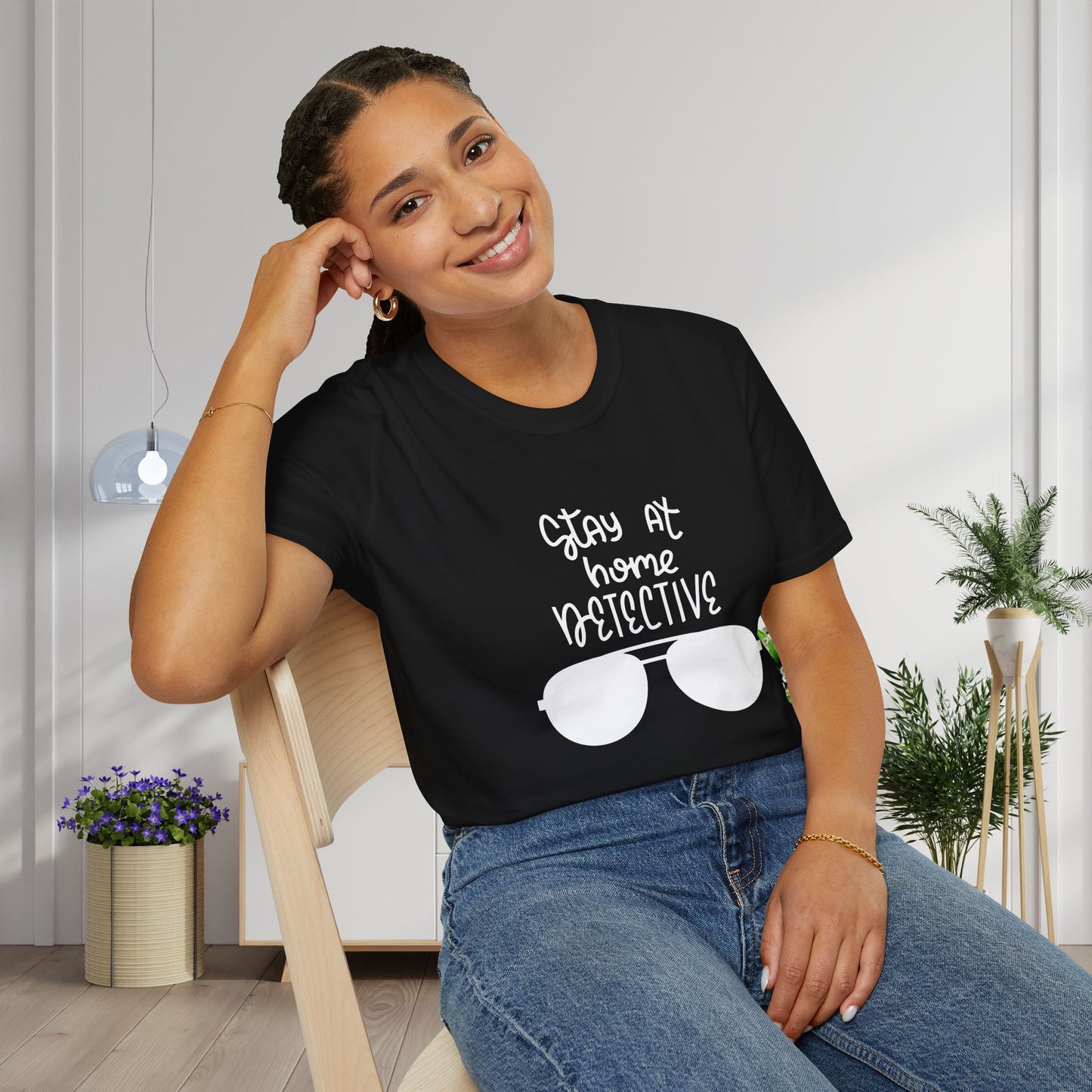Stay At Home Detective Adult T-shirt