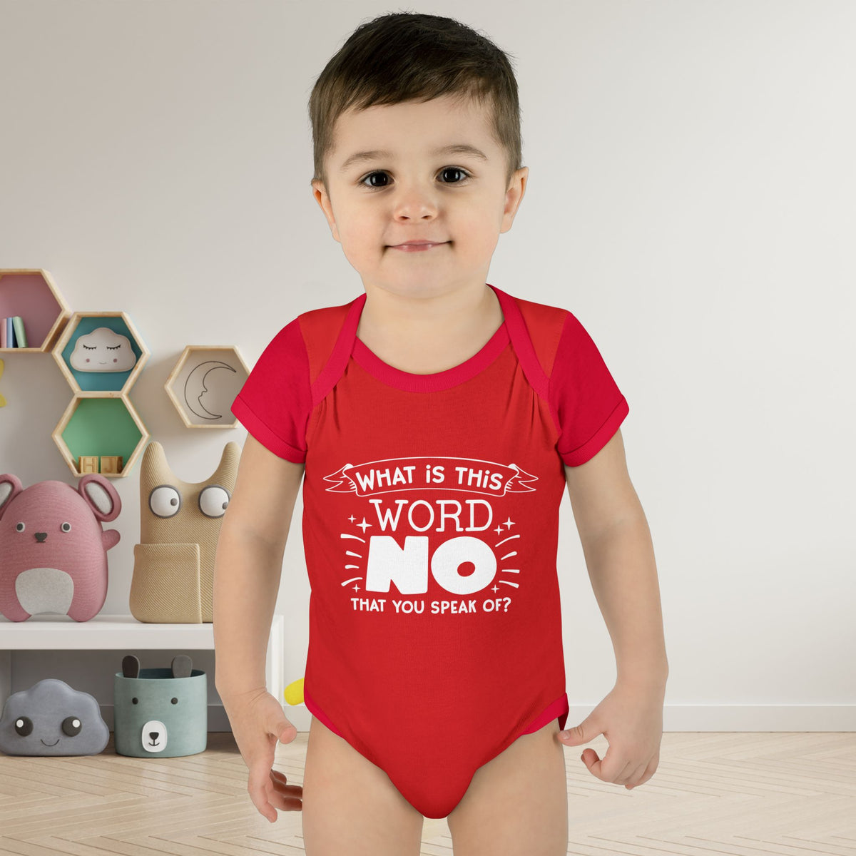 What Is This Word No That You Speak Of? Baby Rib Bodysuit