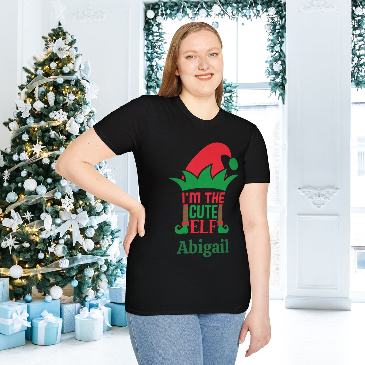 I'm The Cute Elf Personalized Adult T-shirt