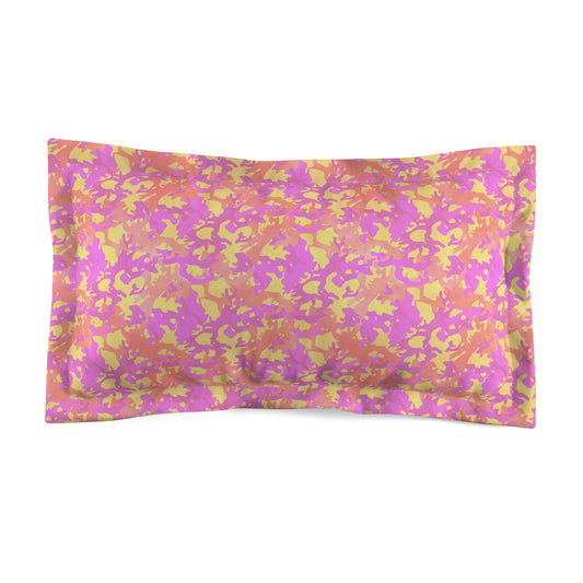 Sunset Sorbet Camo  Microfiber Pillow Sham