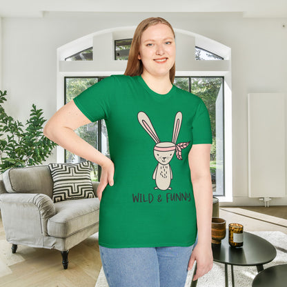 Wild & Funny (Bunny) Adult T-shirt