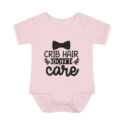Crib Hair Don't Care Baby Rib Bodysuit