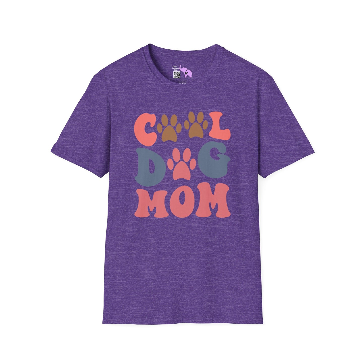 Cool Dog Mom Adult T-shirt