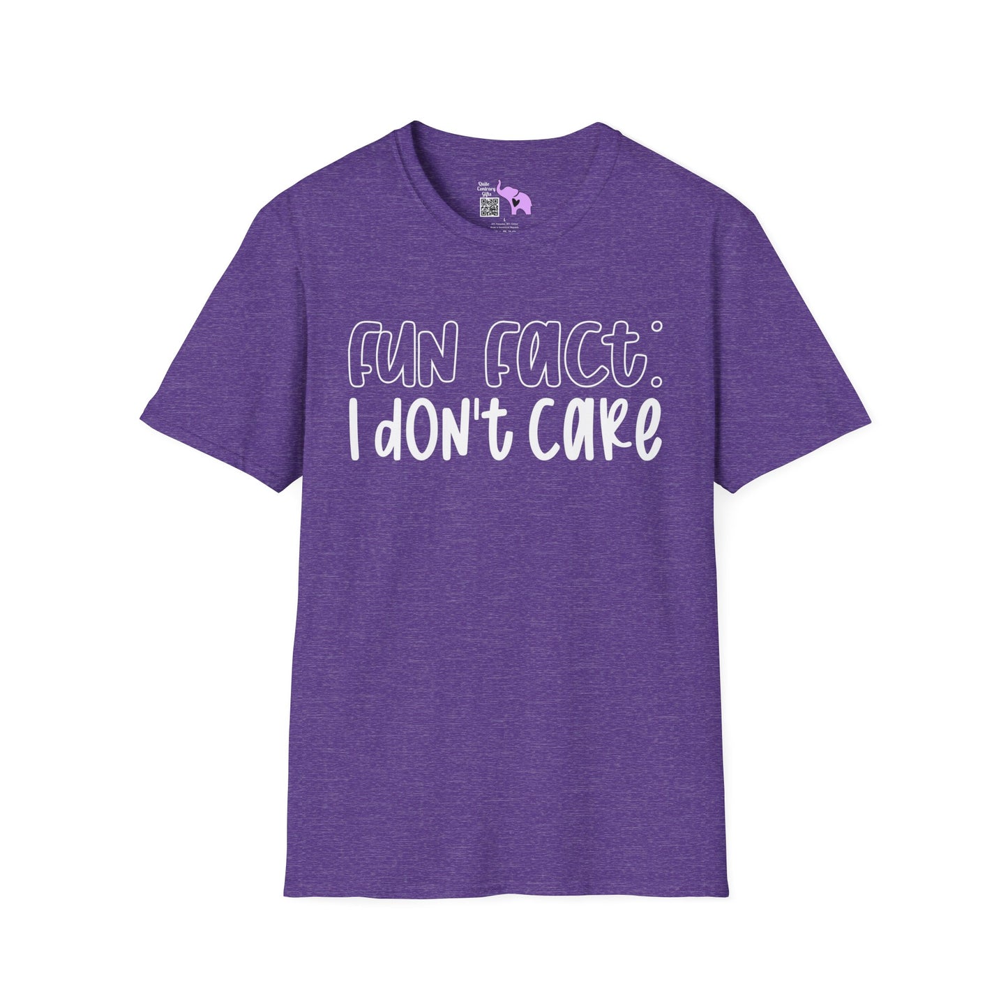 Fun Fact I Don't Care Adult T-shirt