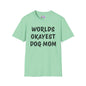 Worlds Okayest Dog Mom Adult T-shirt