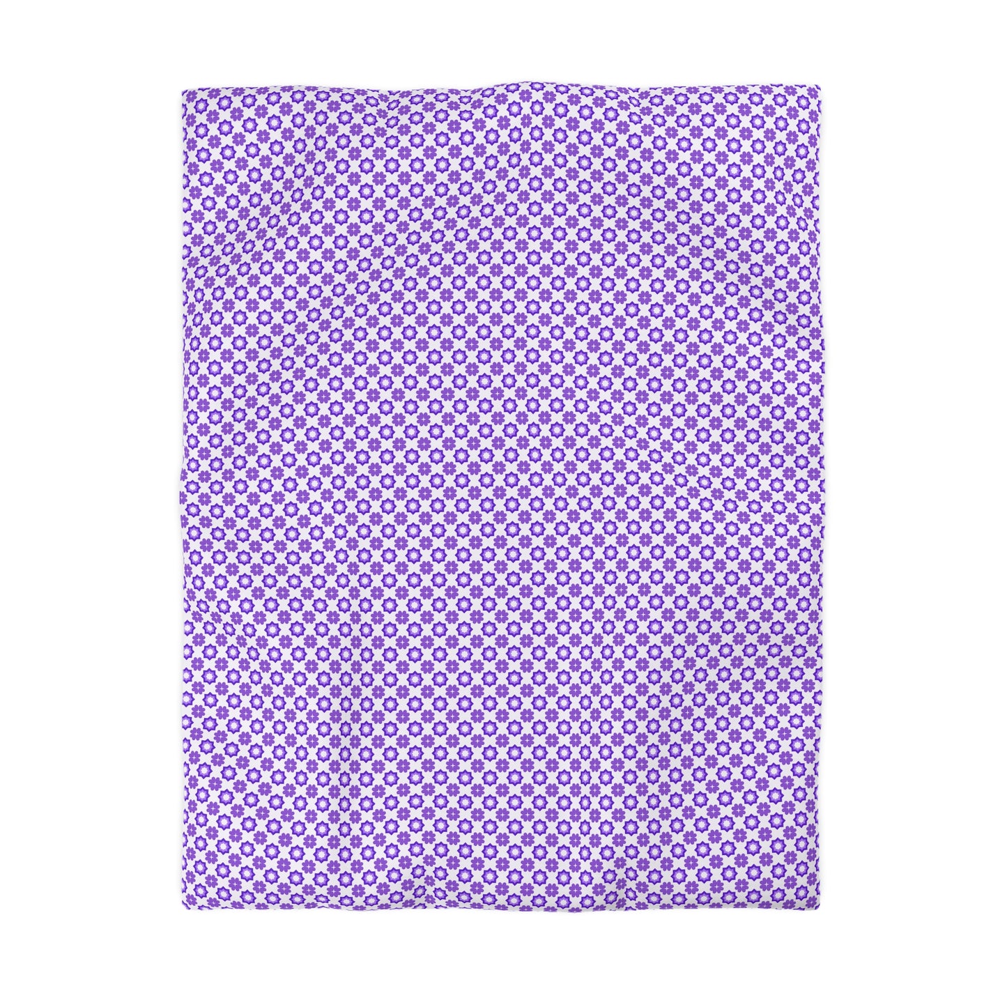 Purple Prism Garden Microfiber Duvet Cover
