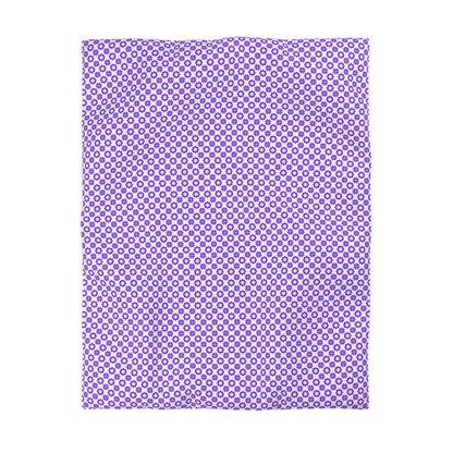 Purple Prism Garden Microfiber Duvet Cover