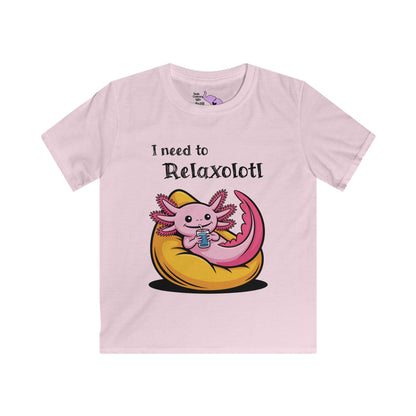 I Need to Relaxolotl Youth Softstyle Tee