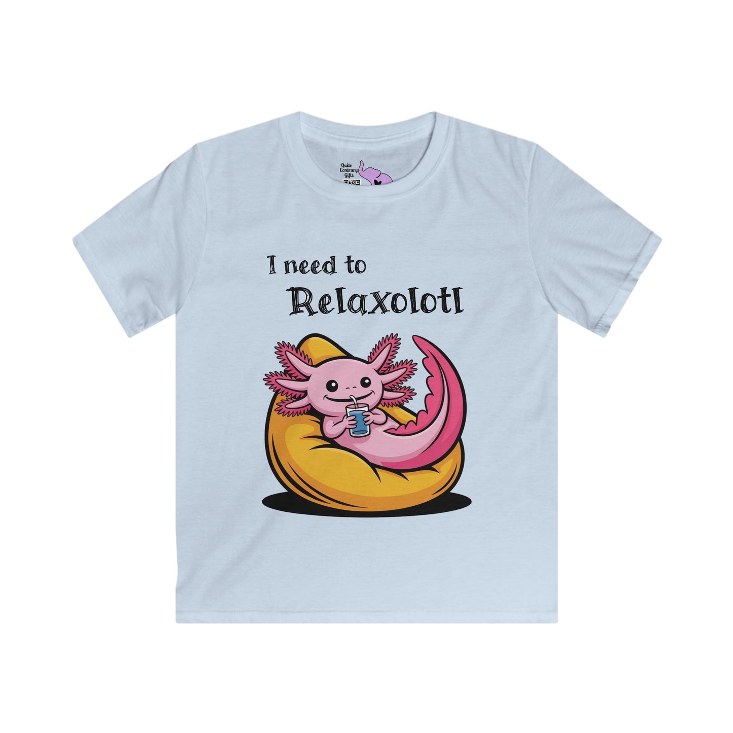 I Need to Relaxolotl Youth Softstyle Tee