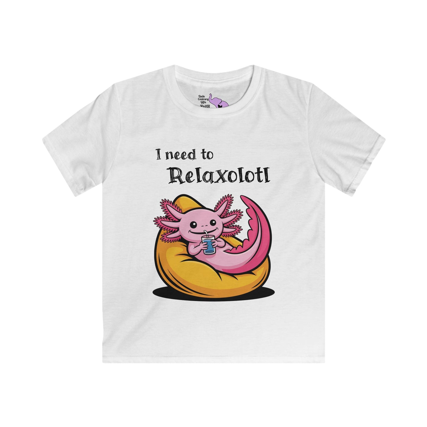 I Need to Relaxolotl Youth Softstyle Tee