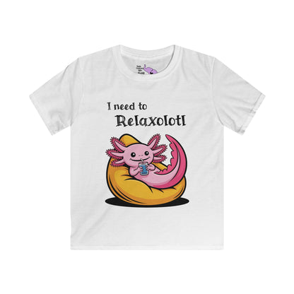 I Need to Relaxolotl Youth Softstyle Tee