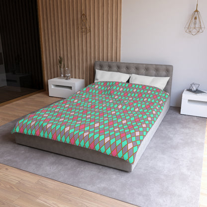 Teal Drift Harlequin Microfiber Duvet Cover