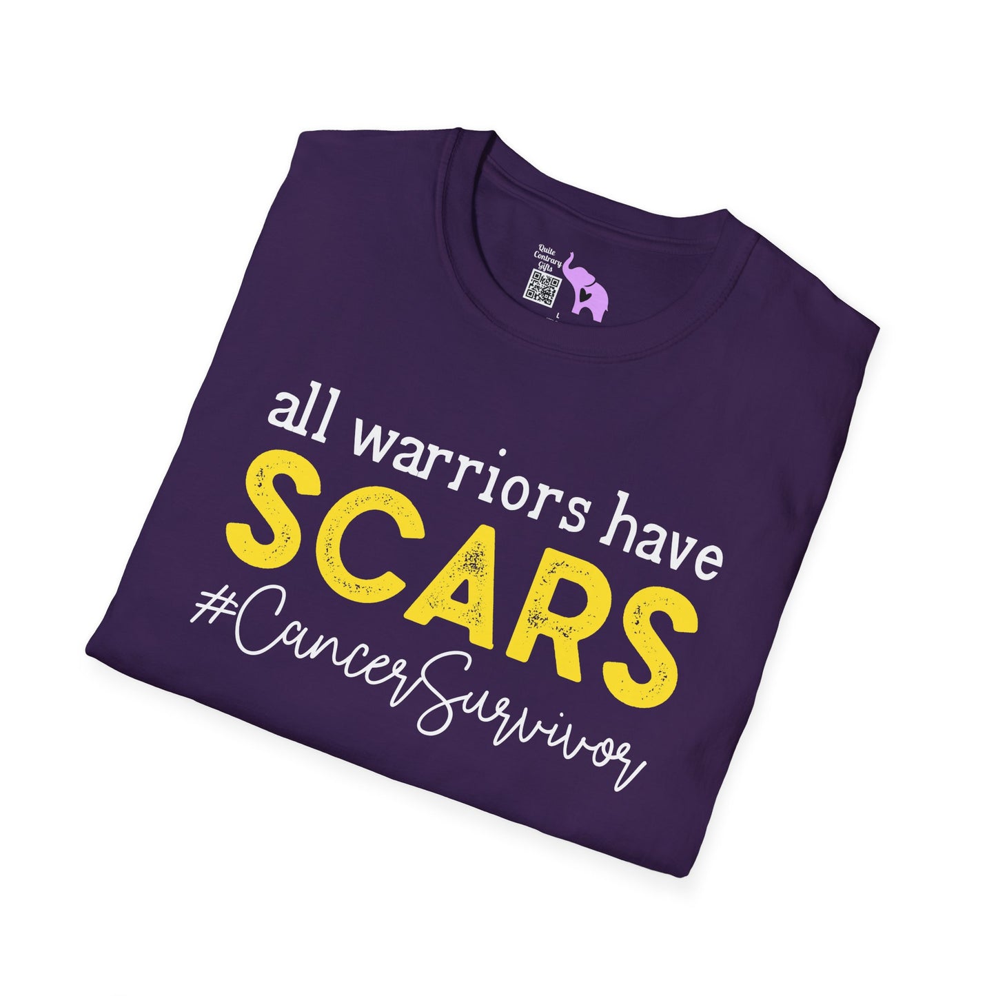 All Warriors Have Scars #CancerSurvivor Adult T-shirt