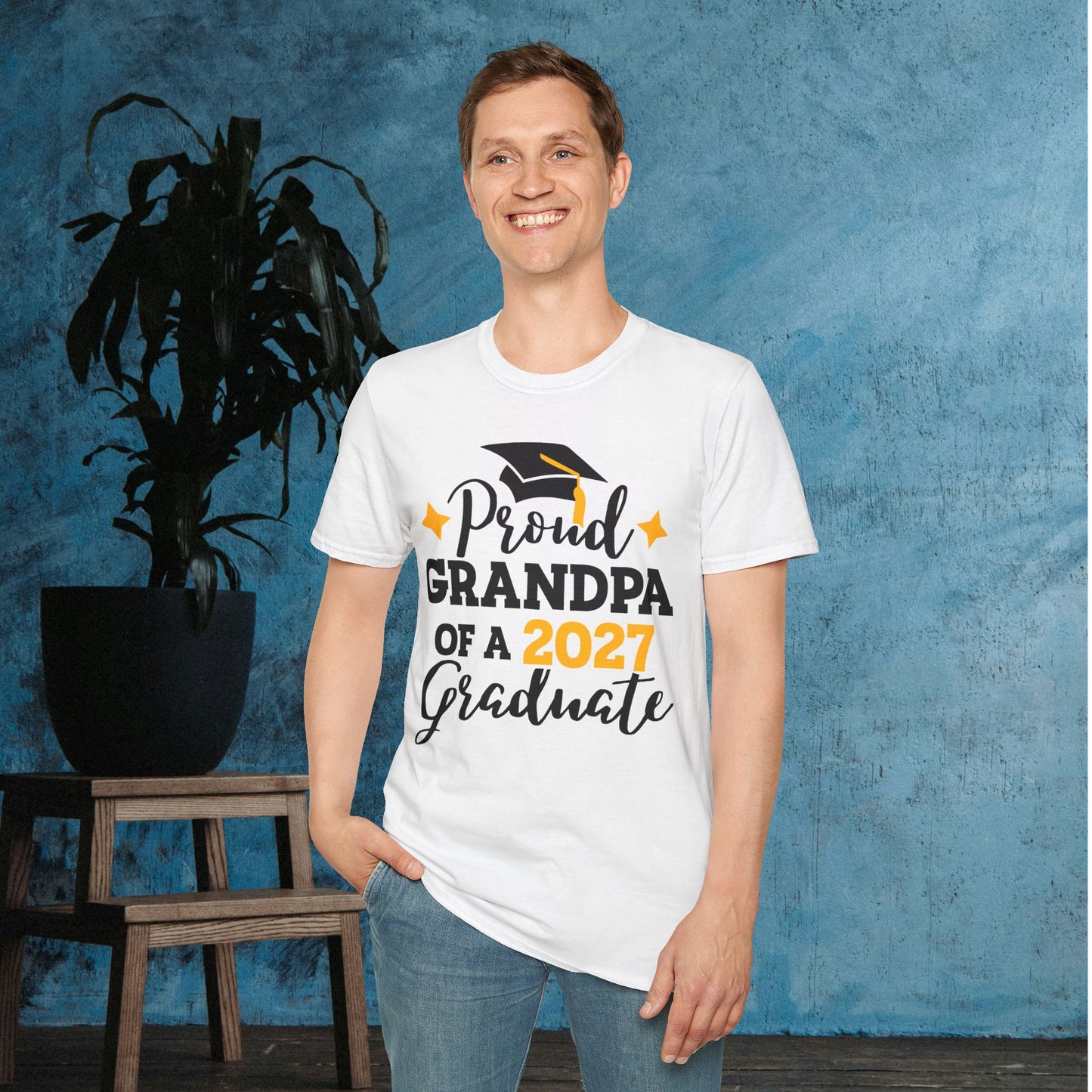 Proud Grandpa of a 2027 Graduate Adult T-shirt