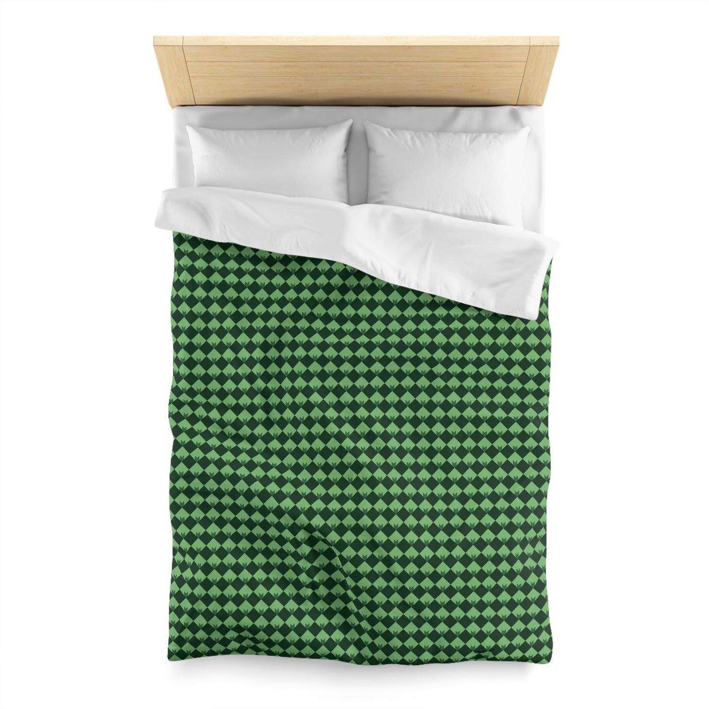 Diamond Bloom- Spruce & Sage Microfiber Duvet Cover
