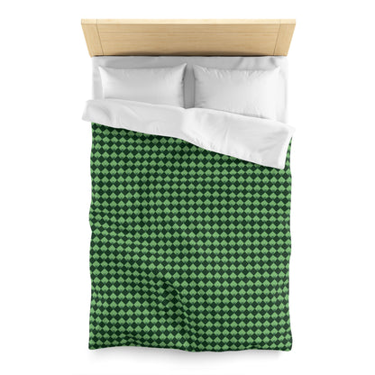 Diamond Bloom- Spruce & Sage Microfiber Duvet Cover