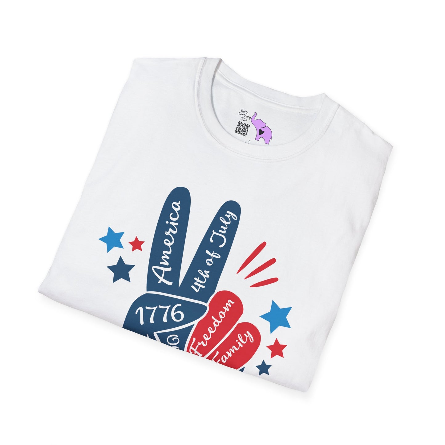 Patriotic Peace Adult T-shirt