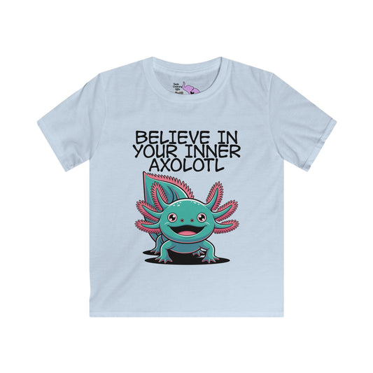 Believe In Your Inner Axolotl Youth Softstyle Tee
