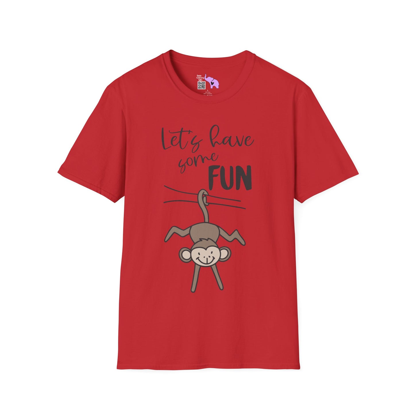 Let's Have Some Fun (Monkey) Adult T-shirt