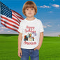 Happy Birthday America (Eagle Eating Cake) Heavy Cotton™ Toddler T-shirt