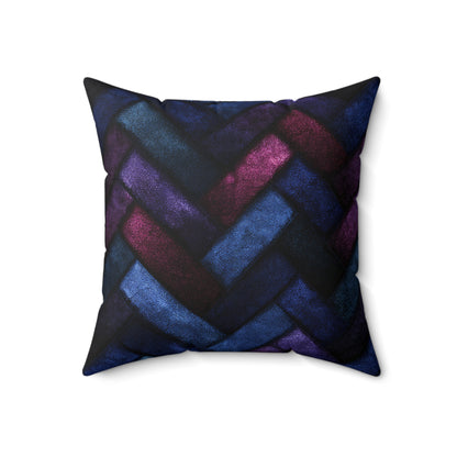 Velvet Angles Print Throw Pillow