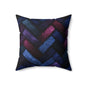Velvet Angles Print Throw Pillow