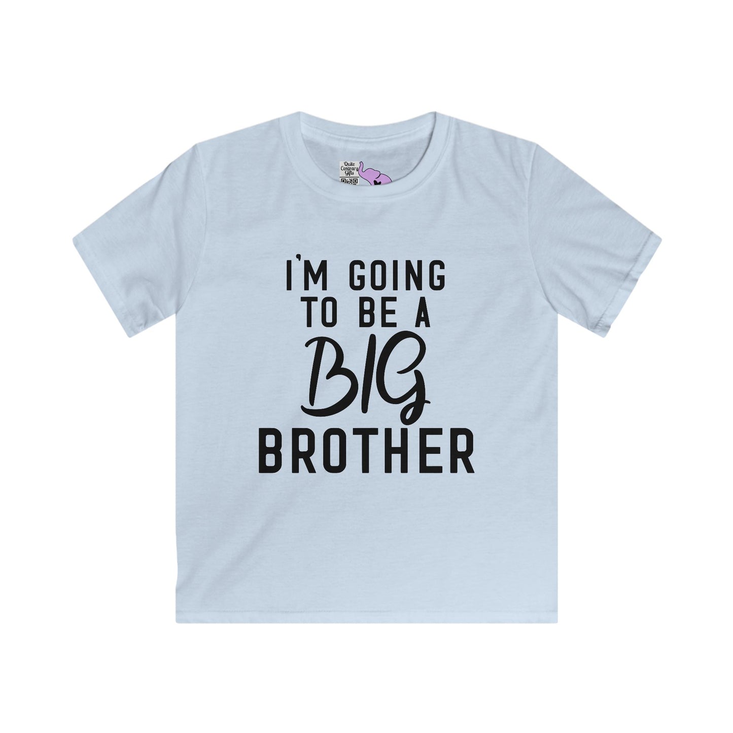 I'm Going to be a Big Brother (Script) Youth Softstyle Tee