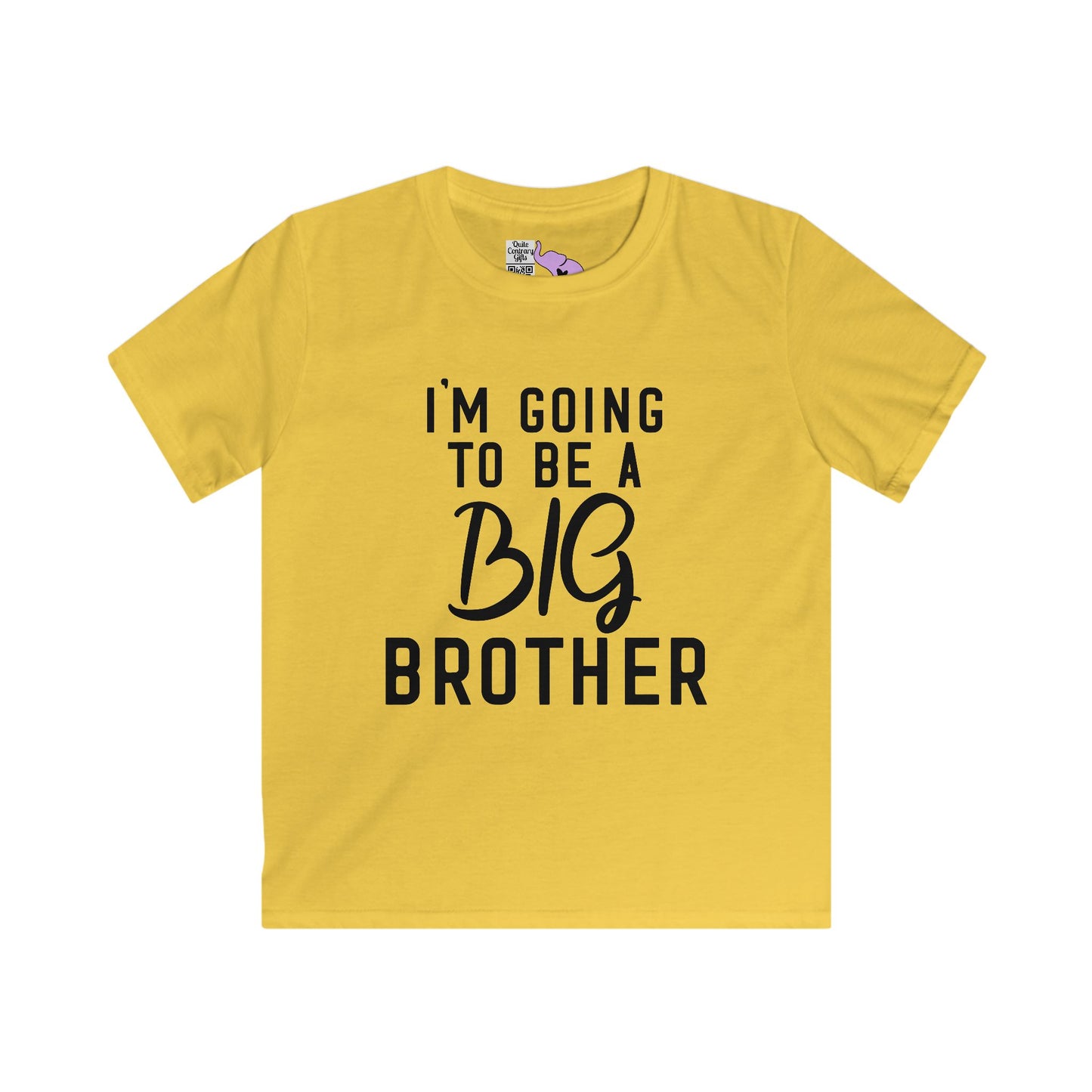 I'm Going to be a Big Brother (Script) Youth Softstyle Tee