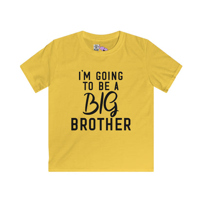 I'm Going to be a Big Brother (Script) Youth Softstyle Tee