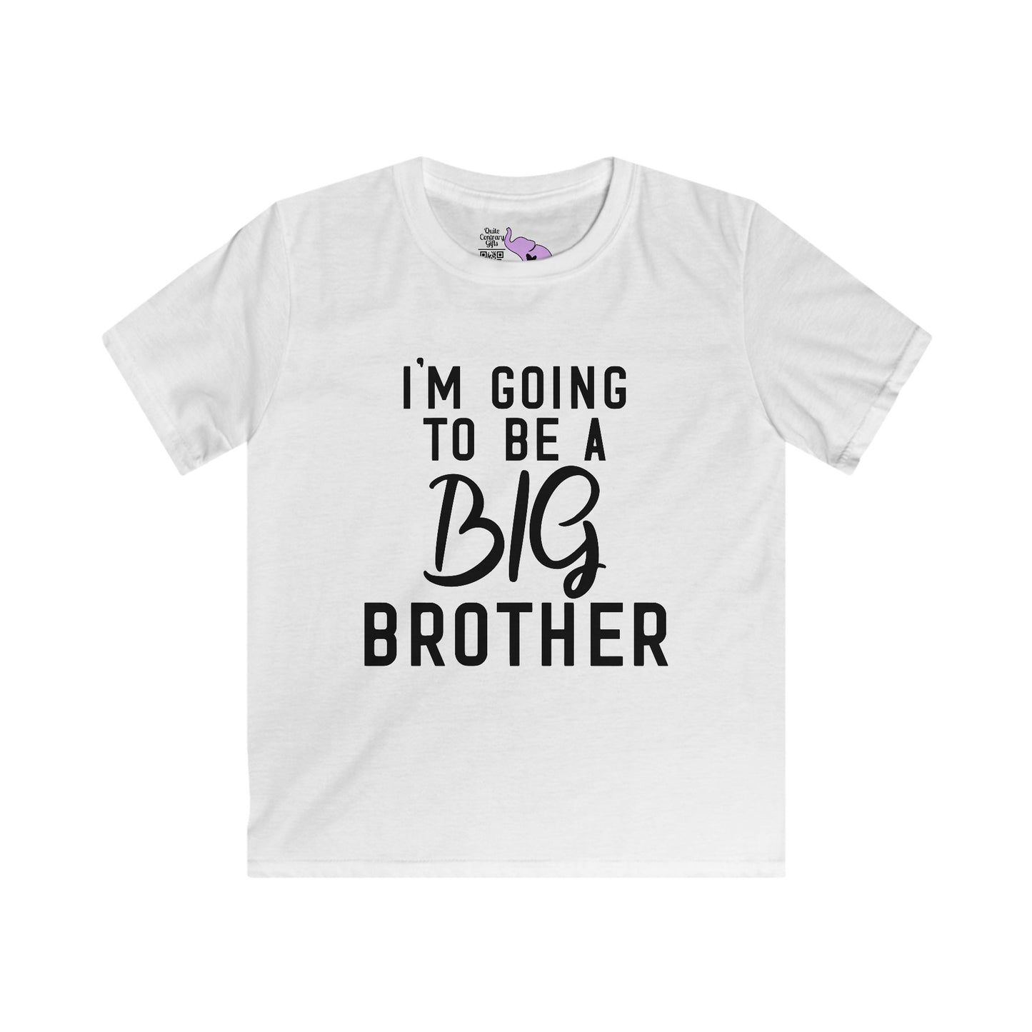 I'm Going to be a Big Brother (Script) Youth Softstyle Tee