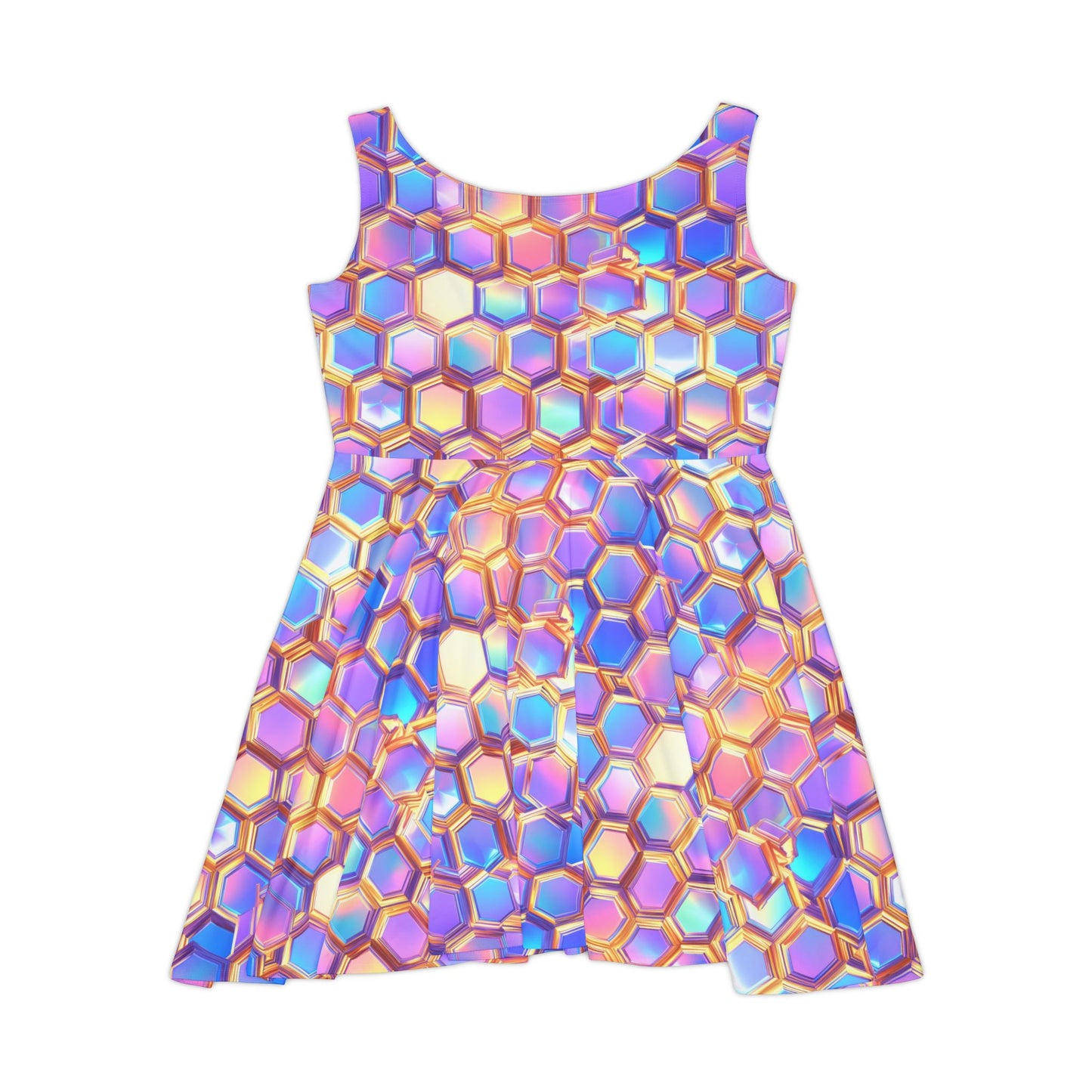 Aurora Hexagons Women's Skater Dress