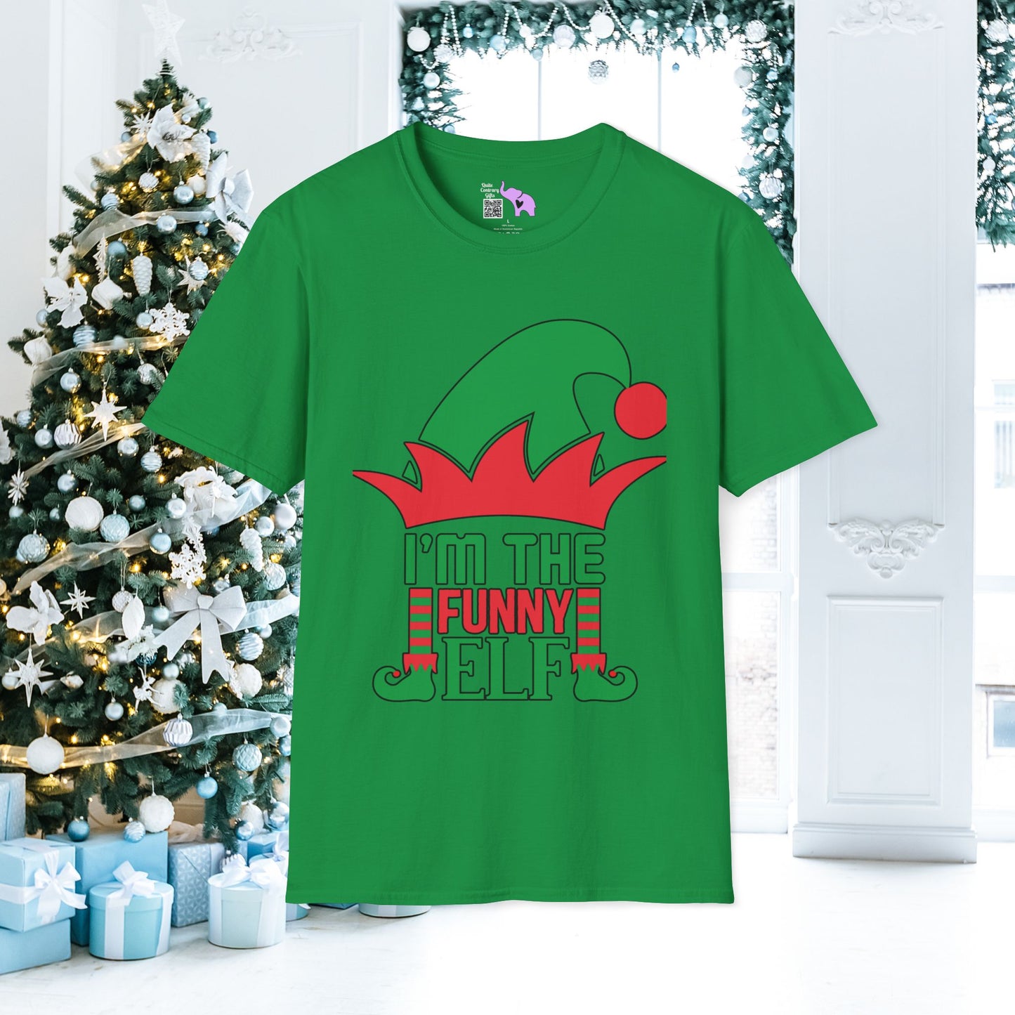 I'm The Funny Elf Adult T-shirt