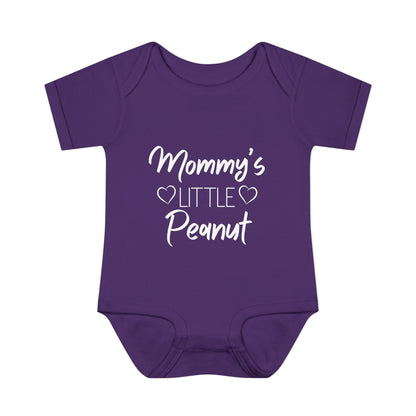 Mommy's Little Peanut Infant Baby Rib Bodysuit