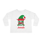 I'm The Smart Elf Personalized Toddler Long Sleeve Tee