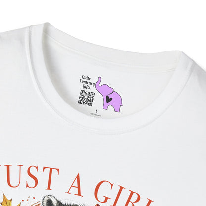 Just A Girl Who Loves Pumpkin Spice (Racoon) Adult T-shirt