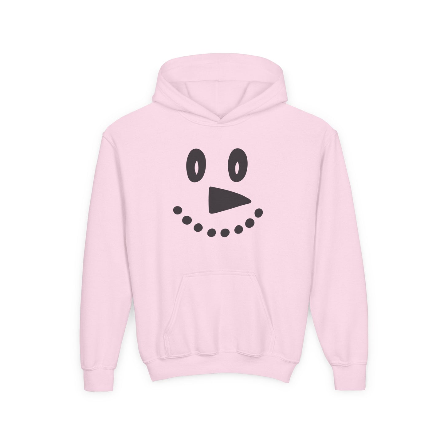 Snowman Face Youth Heavy Blend Hooded Sweatshirt