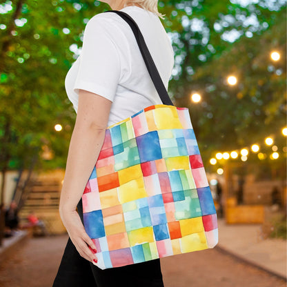 Mosaic Meadows Canvas Tote Bag