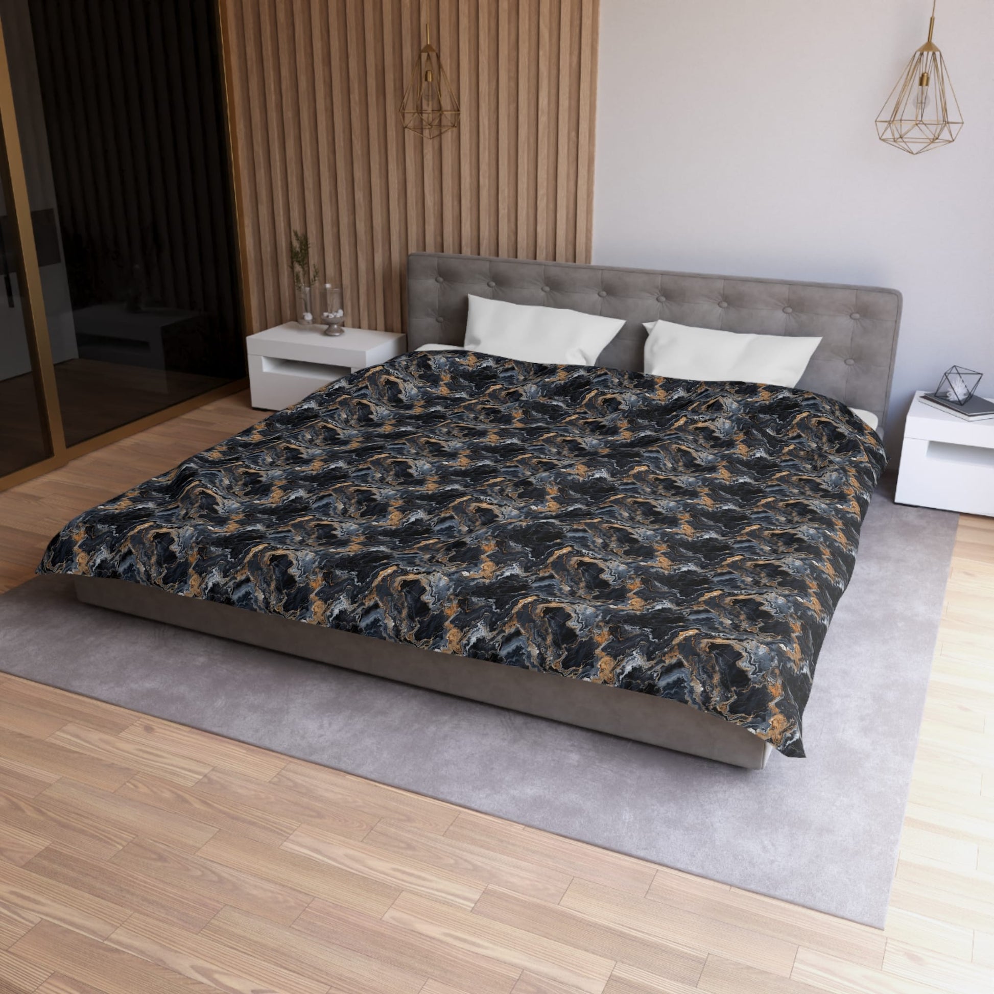 Moonspill Marble Microfiber Duvet Cover