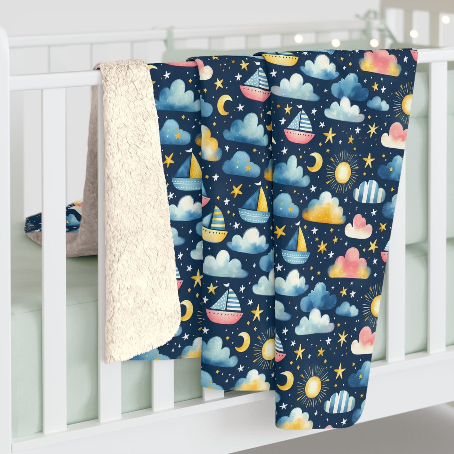 Night Sail Dreams Fleece Blanket