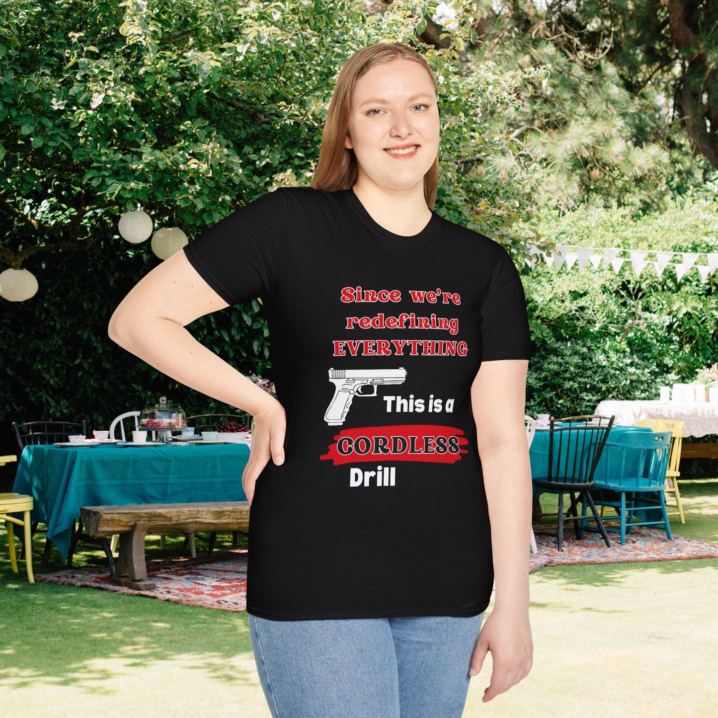 2A Redefining Gun as a Cordless Drill T-shirt