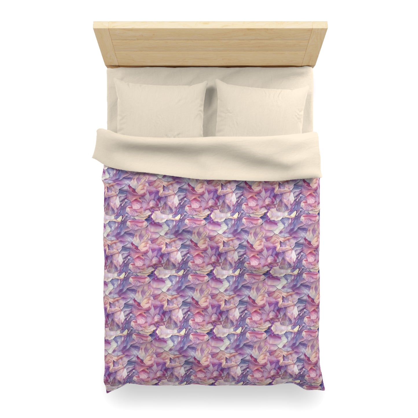 Ethereal Bloomscape Microfiber Duvet Cover