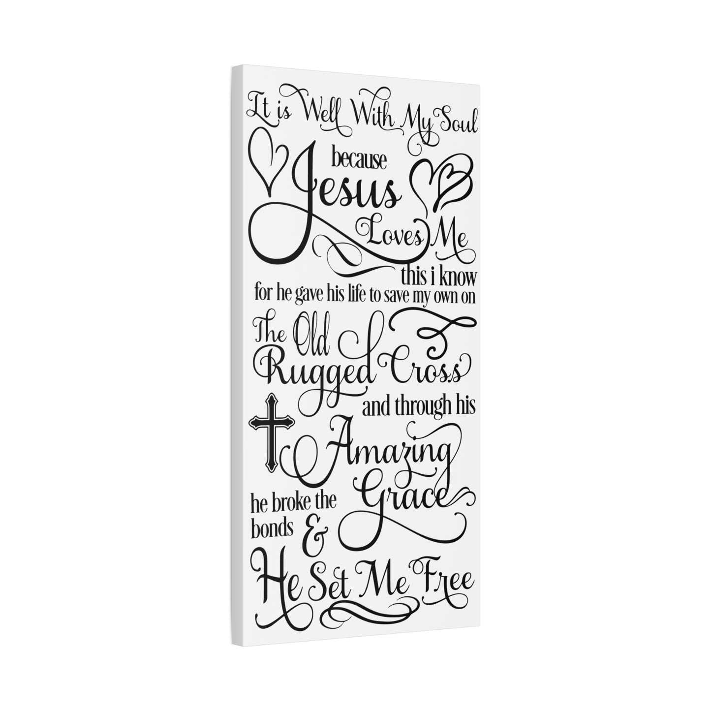 Hymnal Poem Canvas Art