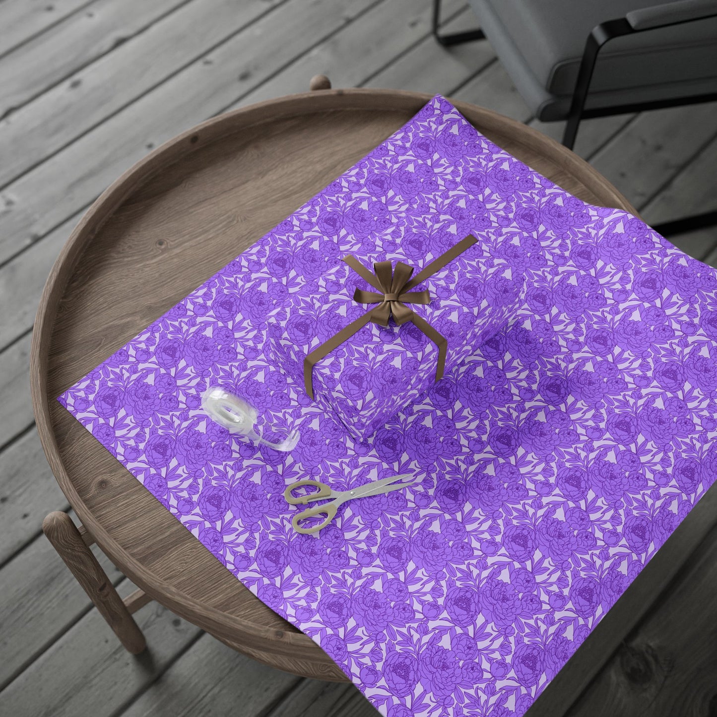 Lavender Peony Symphony Wrapping Paper